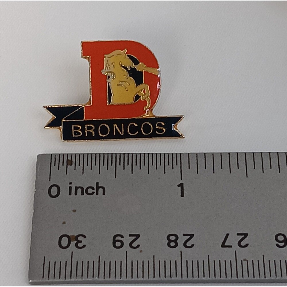 Team NFL Touchdown Danglers Earrings Mini Denver Broncos Helmets & Tac Pin Lot - Picture 10 of 11